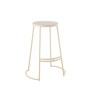 Hula 28.75" Modern Designer Iron Curved Backless Bar Stool
